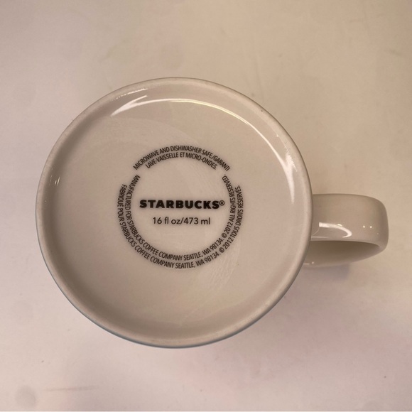 Starbucks Coffee Global Icon Series Mug North Carolina 2012 Blue Tan Cream - Picture 8 of 8